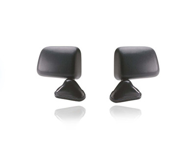 Door Mirror For 89-95 Toyota Pickup - Dual Model - Manual, Black, Front Door Mount - Pair, Left Driver + Right Passenger Set - 8791089140, 8794089139 Door Mirror For 89-95 Toyota Pickup - Dual Model - Manual, Black, Front Door Mount - Pair, Left Driver + Right Passenger Set - 8791089140, 8794089139