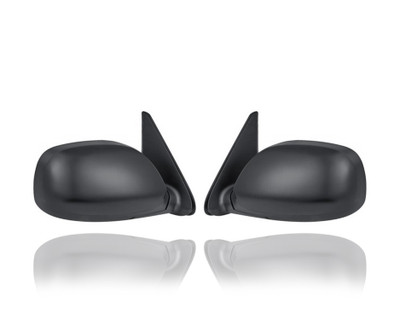 Door Mirror For 879100C060C0; 879400C060C0 01-07 Toyota Sequoia (Exclude Limited) - Pair, Both Left Hand Driver + Right Hand Passenger Set, Power, Non-Heated, Black