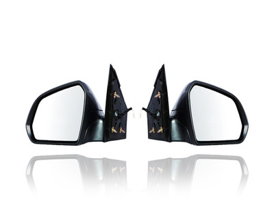 Door Mirror For 87620C2000, 87610C2000 15-17 Hyundai Sonata - Power Heated Without Signal Lamp & Blind-Spot-Detection, Paint-to-Match (Unpainted) (Pair, Left Driver + Right Passenger Set)