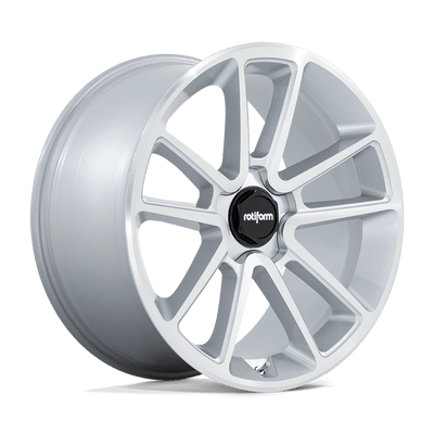 R192 BTL - 21in, Flow Formed Aluminum, Gloss Silver W/ Machined Face, 21X10.5, 5X112, 38mm, 194933210268, 194933210268