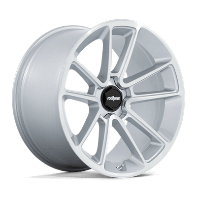 R192 BTL - 22in, Flow Formed Aluminum, Gloss Silver W/ Machined Face, 22X10, 5X130, 25mm, 194933210091, 194933210091