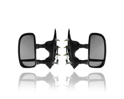 Door Mirror For 9C2Z17682CA; 9C2Z17683CA 09-14 Ford Econoline - Pair, Both Left Hand Driver + Right Hand Passenger Set, Power, Telescoping Type Door Mirror For 9C2Z17682CA; 9C2Z17683CA 09-14 Ford Econoline - Pair, Both Left Hand Driver + Right Hand Passenger Set, Power, Telescoping Type