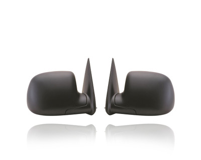 Door Mirror For 25876715; 25876714 99-07 Silverado Sierra, 00-06 Suburban/Yukon - Pair, Both Left Hand Driver + Right Hand Passenger Set, Black, Manual-Remote Foldaway Door Mirror For 25876715; 25876714 99-07 Silverado Sierra, 00-06 Suburban/Yukon - Pair, Both Left Hand Driver + Right Hand Passenger Set, Black, Manual-Remote Foldaway