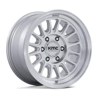 Impact FFT - 17in, Flow Formed Aluminum, Gloss Silver W/ Machined Face, 17X8.5, 6X135, 0mm, 194933416967, 194933416967