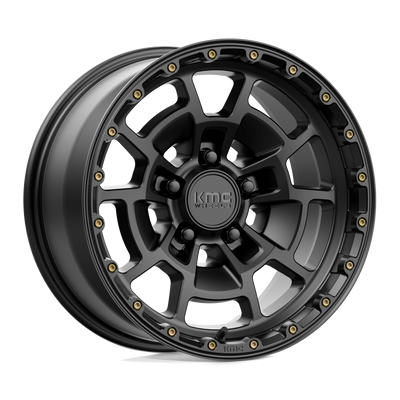 Summit - 17in, Cast Aluminum, Satin Black, 17X8.5, 5X5.0, 0mm, 194933071210, 194933071210