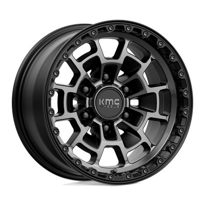 Summit - 16in, Cast Aluminum, Satin Black W/ Gray Tint, 16X8, 6X5.5, 0mm, 194933071265, 194933071265