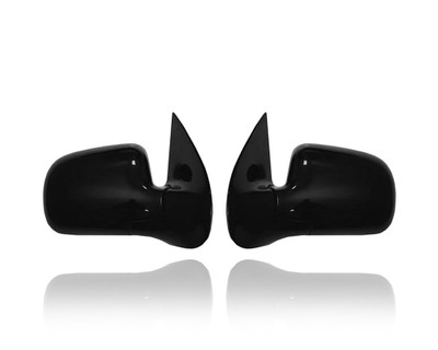 Door Mirror For 15935752; 15935753 99-05 Chevrolet Venture Silhoutte Montana - Pair, Both Left Hand Driver + Right Hand Passenger Set, Power Heated