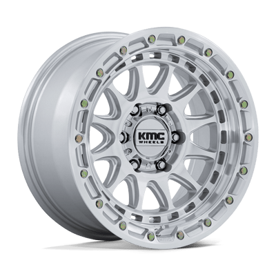 Crux - 17in, Cast Aluminum, Gloss Silver W/ Machined Face, 17X8.5, 5X5.0, 25mm, 194933427529, 194933427529