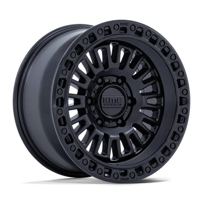 Aztec - 17in, Cast Aluminum, Matte Black W/ Gloss Black Lip, 17X8.5, 6X135, 0mm, 194933384150, 194933384150