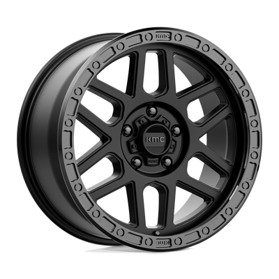 Mesa - 18in, Cast Aluminum, Satin Black W/ Gloss Black Lip, 18X9, 5X150, 25mm, 194933183784, 194933183784