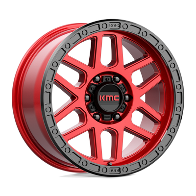 Mesa - 18in, Cast Aluminum, Candy Red W/ Black Lip, 18X9, 6X5.5, 18mm, 194933056866, 194933056866
