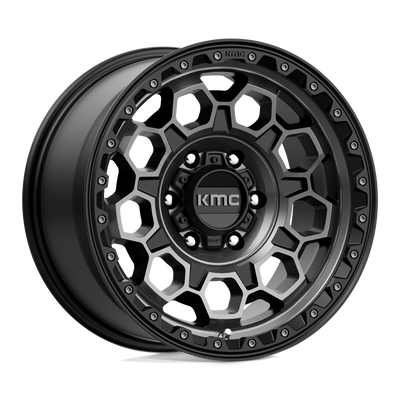 Trek - 17in, Cast Aluminum, Satin Black W/ Gray Tint, 17X9, 6X5.5, 0mm, 194933047352, 194933047352