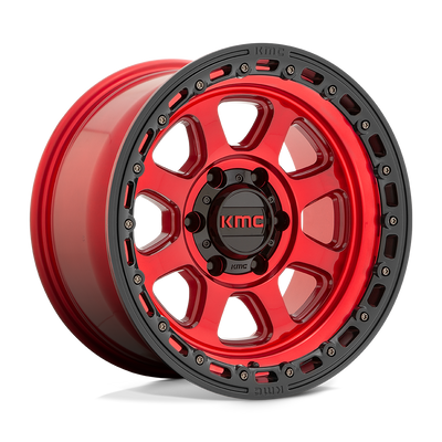 Chase - 20in, Cast Aluminum, Candy Red W/ Black Lip, 20X9, 6X135, 18mm, 194933102587, 194933102587