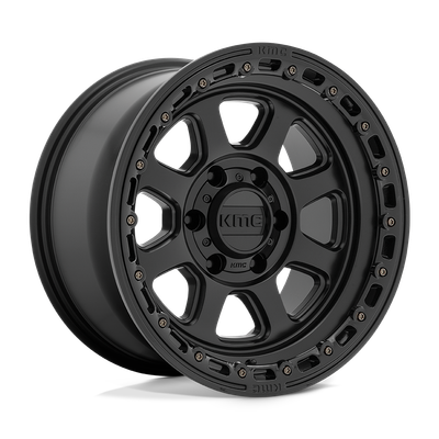 Chase - 20in, Cast Aluminum, Satin Black W/ Gloss Black Lip, 20X9, 6X4.5, 18mm, 194933102570, 194933102570