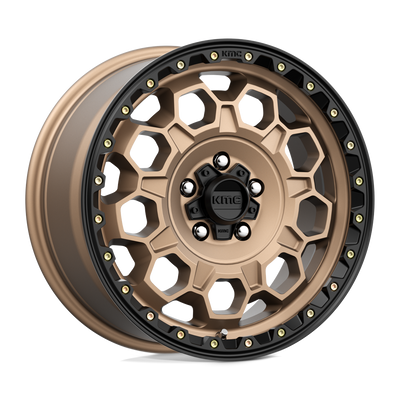 Trek - 17in, Cast Aluminum, Matte Bronze W/ Black Lip, 17X9, 6X5.5, -12mm, 194933047314, 194933047314
