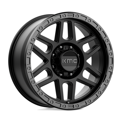 Mesa - 17in, Cast Aluminum, Satin Black W/ Gloss Black Lip, 17X9, 8X6.5, 18mm, 885463816951, 885463816951