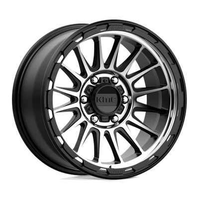 Impact - 18in, Cast Aluminum, Satin Black Machined, 18X9, 6X5.5, 0mm, 885463817699, 885463817699