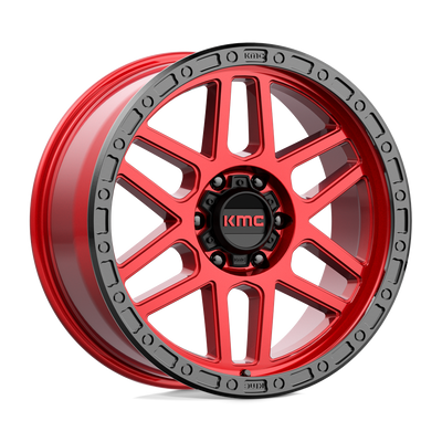 Mesa - 20in, Cast Aluminum, Candy Red W/ Black Lip, 20X9, 6X5.5, 18mm, 194933057009, 194933057009