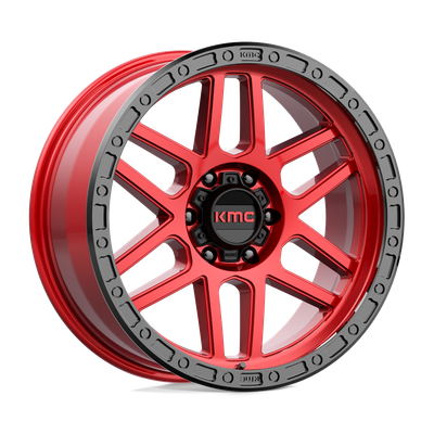 Mesa - 17in, Cast Aluminum, Candy Red W/ Black Lip, 17X8.5, 6X5.5, 0mm, 194933056941, 194933056941