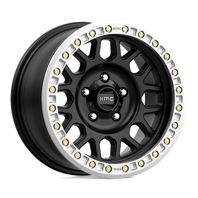 Grenade Desert Beadlock - 20in, Cast Aluminum, Satin Black, 20X9, 6X5.5, -12mm, 194933210527, 194933210527