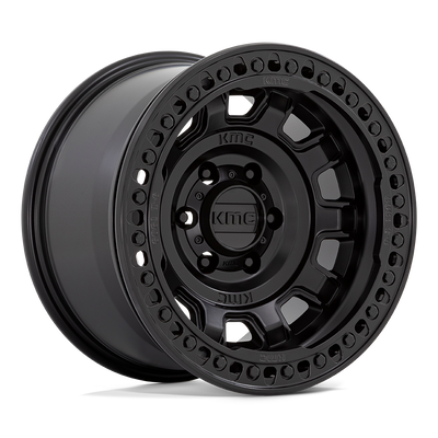 Tank Beadlock - 17in, Cast Aluminum, Satin Black, 17X9, 6X5.5, -15mm, 194933077762, 194933077762