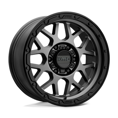 Grenade Off-Road - 16in, Cast Aluminum, Matte Gray W/ Matte Black Lip, 16X8, 6X5.5, -6mm, 194933009114, 194933009114