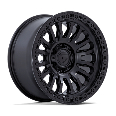 Rincon - 17in, Cast Aluminum, Matte Black W/ Gloss Black Lip, 17X9, 6X5.5, -12mm, 194933318407, SAE J2530 JWL VIA, 194933318407