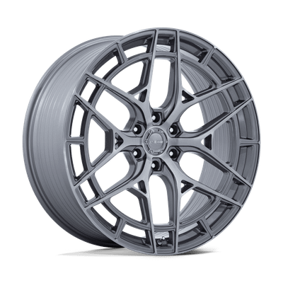 Adria - 24in, Flow Formed Aluminum, Platinum W/ Brushed Face, 24X10, 6X135, 30mm, 194933407644, SAEJ2530, 194933407644