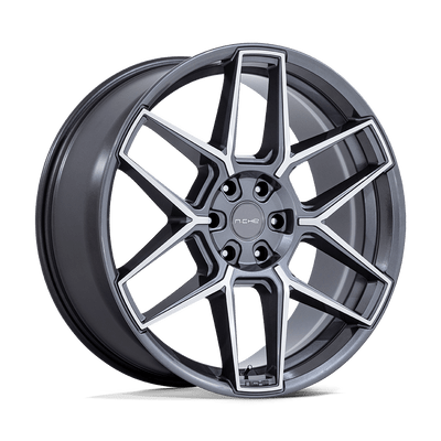 Rise - 20in, Cast Aluminum, Anthracite W/ Machined Face, 20X10.5, 5X112, 38mm, 194933386321, SAE J2530 JWL VIA, 194933386321