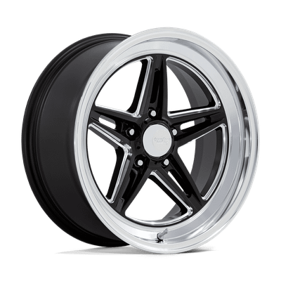 Groove - 18in, Flow Formed Aluminum, Gloss Black W/ Diamond Cut Lip, 18X10, 5X4.5, 12mm, 194933199372, SAE J2530 JWL VIA, 194933199372