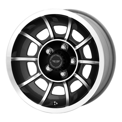 Vector - 15in, Cast Aluminum, Satin Black Machined, 15X7, 5X4.5, 0mm, 885463069371, SAE, 885463069371