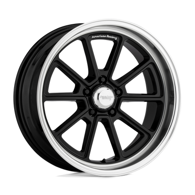 Draft - 18in, Flow Formed Aluminum, Gloss Black W/ Diamond Cut Lip, 18X10, 5X4.5, 0mm, 885463734446, SAEJ2530, 885463734446