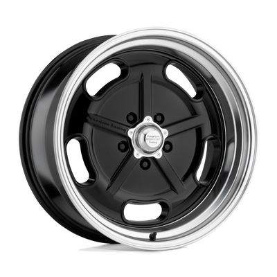 Salt Flat - 17in, Cast Aluminum, Gloss Black W/ Diamond Cut Lip, 17X7, 5X4.5, 0mm, 885463727363, SAEJ2530, 885463727363