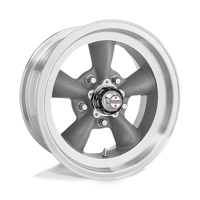 Torq Thrust D - 15in, Cast Aluminum, Torq Thrust Gray W/ Mach Lip, 15X8.5, 5X5.0, -25mm, 761138014993, SAE, 761138014993
