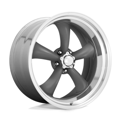 Classic Torq Thrust II - 16in, Cast Aluminum, Mag Gray W/ Machined Lip, 16X8, 5X4.75, -11mm, 885463078830, SAEJ2530, 885463078830