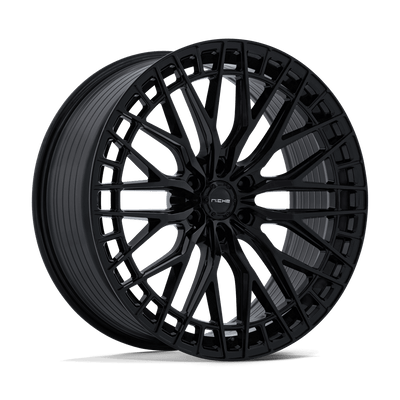 Genoa - 24in, Flow Formed Aluminum, Gloss Black, 24X10, 6X5.5, 0mm, 194933442942, SAEJ2530, 194933442942