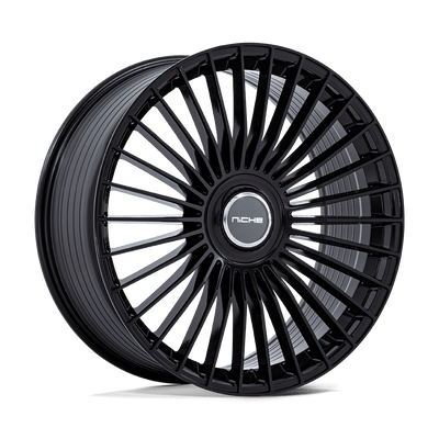 Serene - 22in, Flow Formed Aluminum, Gloss Black, 22X10, 6X135/5.5, 30mm, 194933373000, SAE J2530 JWL VIA, 194933373000