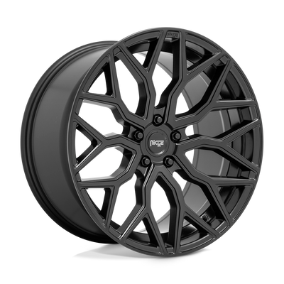 Mazzanti - 22in, Cast Aluminum, Matte Black, 22X10, 5X120, 30mm, 194933075898,, 194933075898