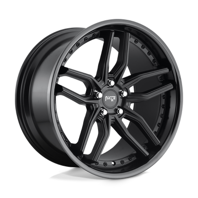 Methos - 19in, Cast Aluminum, Gloss Black Matte Black, 19X9.5, 5X4.5, 35mm, 885463884240,, 885463884240