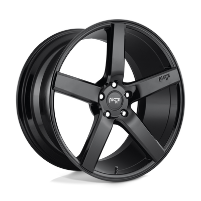 Milan - 20in, Cast Aluminum, Gloss Black, 20X8.5, 5X120, 35mm, 885463883434,, 885463883434
