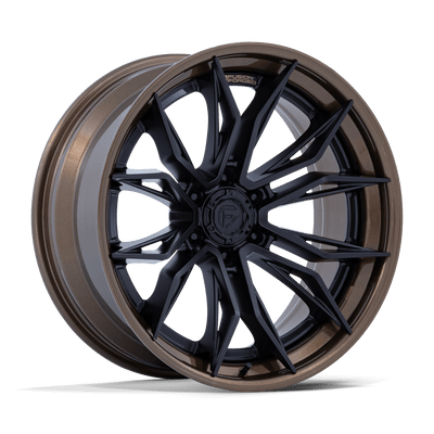 Mutiny - 22in, Fusion Forged, Matte Black W Gloss Bronze Lip, 22X10, 6X5.5, -18mm, 194933402076, SAEJ2530, 194933402076