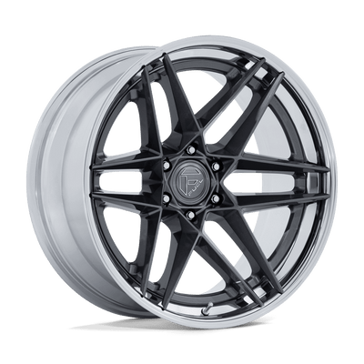 Flight - 20in, Fusion Forged, Gloss Gunmetal W/ Chrome Lip, 20X9, 6X5.5, 1mm, 194933439423, SAEJ2530, 194933439423