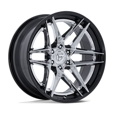 Flight - 20in, Fusion Forged, Chrome W/ Gloss Black Lip, 20X10, 6X5.5, -18mm, 194933436880, SAEJ2530, 194933436880