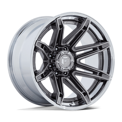 Brawl - 22in, Fusion Forged, Platinum W/ Chrome Lip, 22X10, 8X170, -18mm, 194933326488,, 194933326488