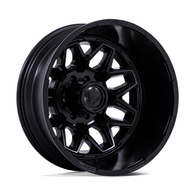 Flux Dually - 20in, Cast Aluminum, Blackout, 20X8.25, 8X210, -201mm, 194933393855, SAE J2530 JWL VIA, 194933393855