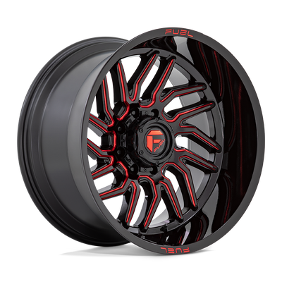 Hurricane - 20in, Cast Aluminum, Gloss Black Milled Red Tint, 20X9, 8X180, 1mm, 194933290925,, 194933290925