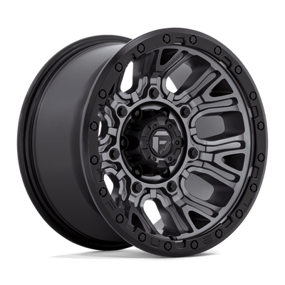 Traction - 17in, Cast Aluminum, Matte Gunmetal W/ Black Ring, 17X9, 5X5.0, -12mm, 194933196449, SAE J2530 JWL VIA, 194933196449