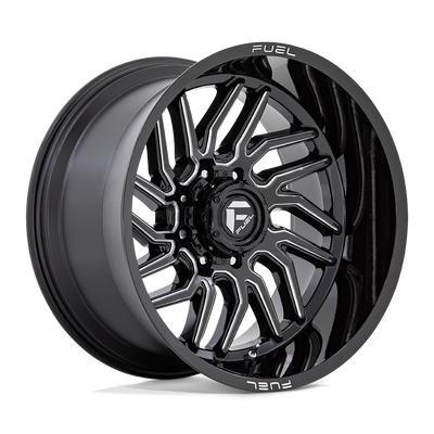 Hurricane - 22in, Cast Aluminum, Gloss Black Milled, 22X12, 6X5.5, -44mm, 194933186839,, 194933186839