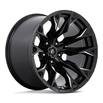 Flame - 20in, Cast Aluminum, Gloss Black Milled, 20X12, 5X5.0, -44mm, 194933189328,, 194933189328