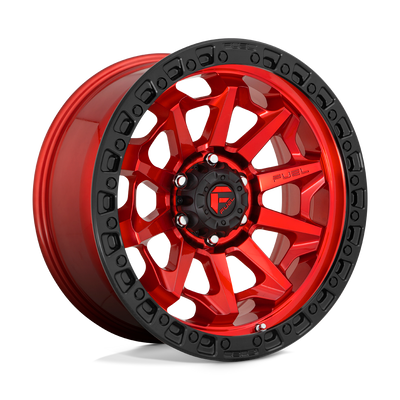 Covert - 17in, Cast Aluminum, Candy Red Black Bead Ring, 17X9, 6X5.5, 1mm, 885463875149,, 885463875149